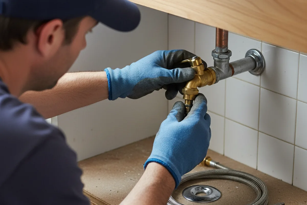Shutoff valve and fitting work during Faucet and Fixture Repair in Frenchburg